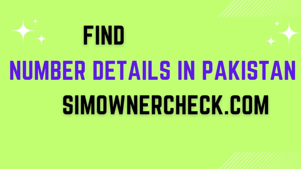 Find Number Details in Pakistan